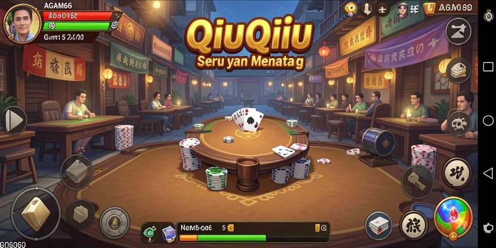 Gameplay seru QiuQiu dalam AGAM66 dengan interaksi pemain.