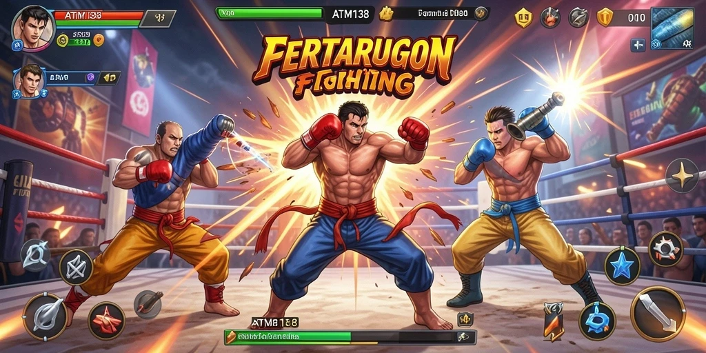 Gameplay seru dengan karakter bertarung yang beragam.