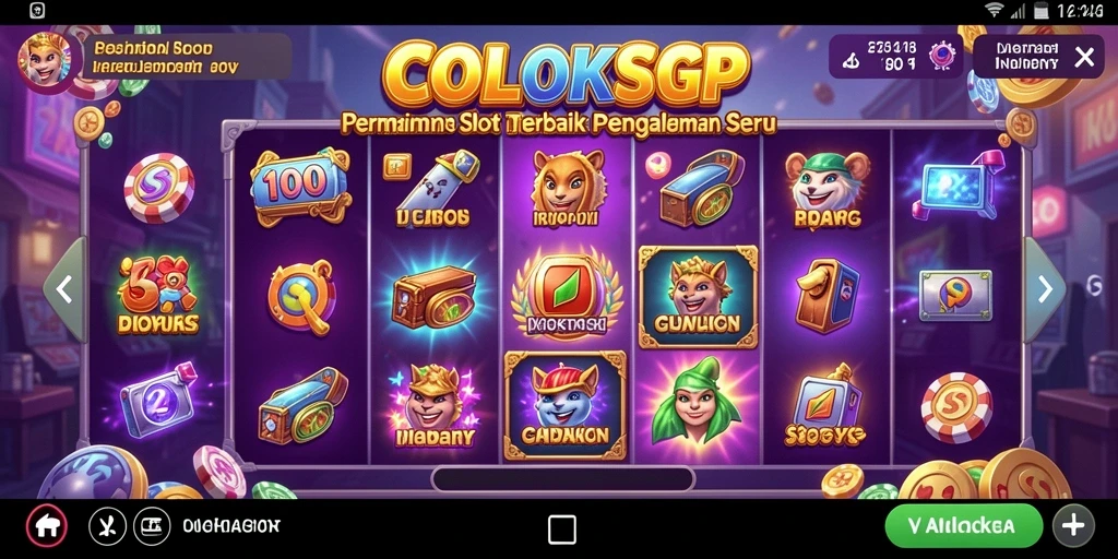 Screenshot dari gameplay COLOKSGP yang menunjukkan momen menarik permainan Slot.