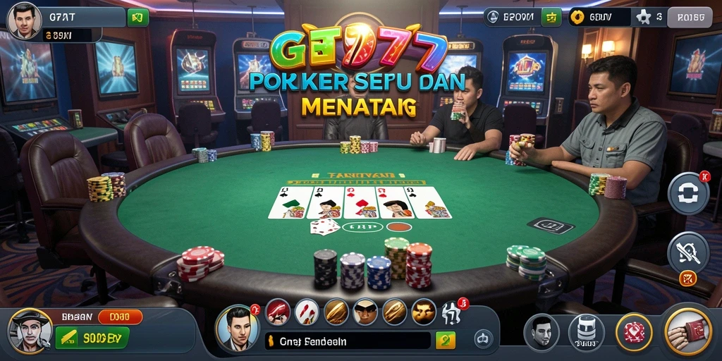 Screenshot utama GT777 yang menunjukkan serunya permainan Poker.