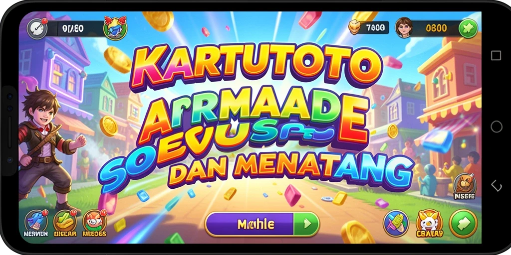 Tampilan screenshot KARTUTOTO menampilkan aksi seru dalam permainan Arcade.