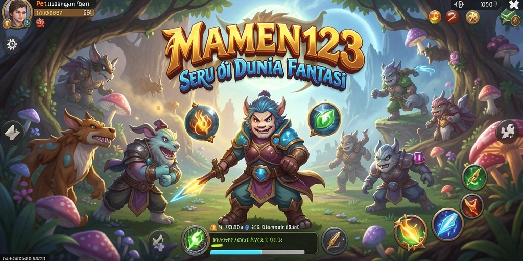 Tangkapan layar dari gameplay MAMEN123 yang penuh aksi RPG.