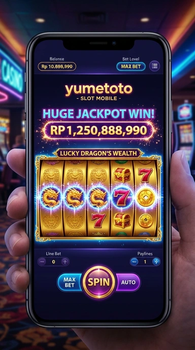 Tampilan utama aplikasi yumetoto yang ramah pengguna.